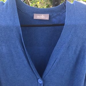 Cobalt blue long cardigan